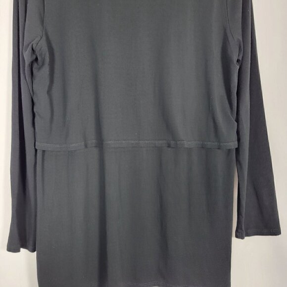 J. Jill Wearever Collection Women's Black Long Sleeve Modern Tunic Top Size M - Picture 9 of 15